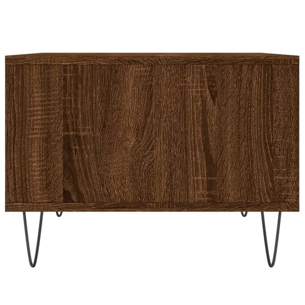 vidaXL sofabord 60x50x36,5 cm konstrueret træ brun egetræsfarve