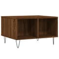 Miniatyrbillede 6 af 9: vidaXL sofabord 60x50x36,5 cm konstrueret træ brun egetræsfarve