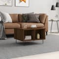 Miniatyrbillede 2 af 9: vidaXL sofabord 60x50x36,5 cm konstrueret træ brun egetræsfarve