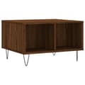 Miniatyrbillede 1 af 9: vidaXL sofabord 60x50x36,5 cm konstrueret træ brun egetræsfarve