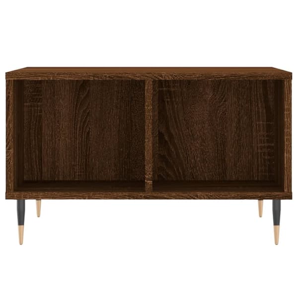 vidaXL sofabord 60x50x36,5 cm konstrueret træ brun egetræsfarve