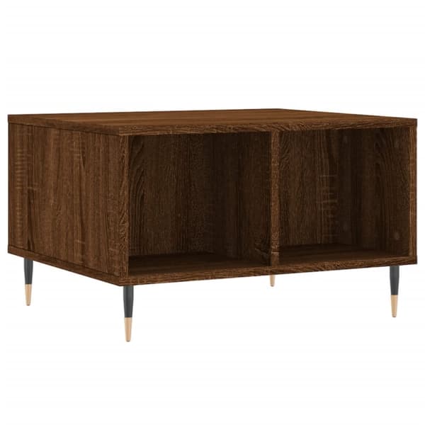 vidaXL sofabord 60x50x36,5 cm konstrueret træ brun egetræsfarve