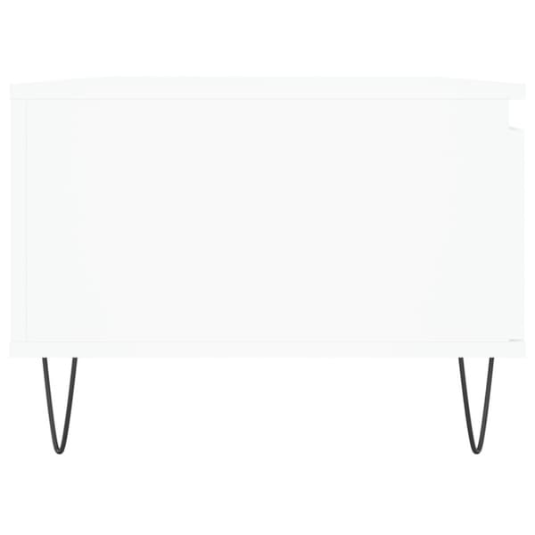 vidaXL Salongbord hvit 90x50x36,5 cm konstruert tre