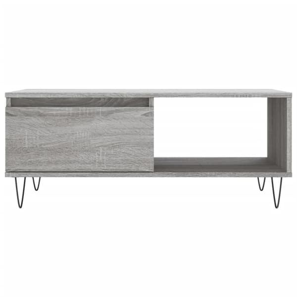 vidaXL sofabord 90x50x36,5 cm konstrueret træ grå sonoma-eg