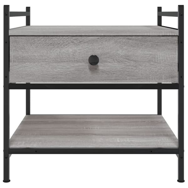 vidaXL sofabord 50x50x50 cm konstrueret træ grå sonoma-eg