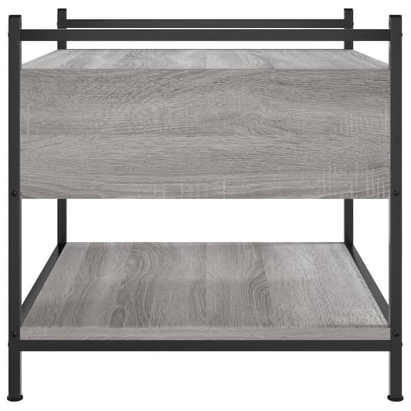 vidaXL sofabord 50x50x50 cm konstrueret træ grå sonoma-eg