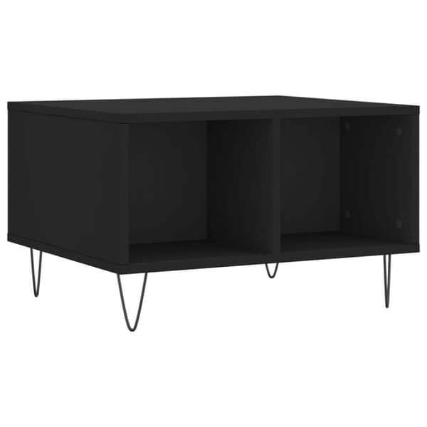 vidaXL Salongbord svart 60x50x36,5 cm konstruert tre