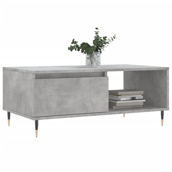 vidaXL sofabord 90x50x36,5 cm konstrueret træ betongrå