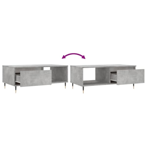 vidaXL sofabord 90x50x36,5 cm konstrueret træ betongrå