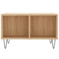 Miniatyrbillede 4 af 9: vidaXL sofabord 60x50x36,5 cm konstrueret træ sonoma-eg
