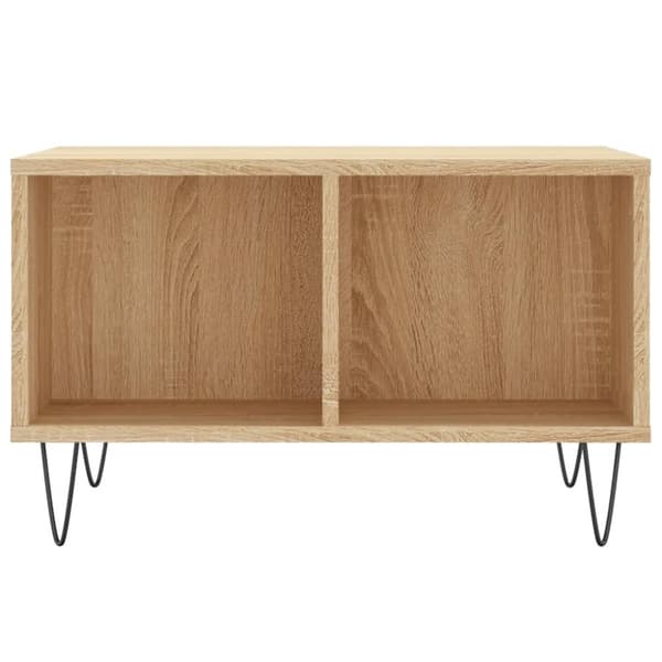vidaXL sofabord 60x50x36,5 cm konstrueret træ sonoma-eg