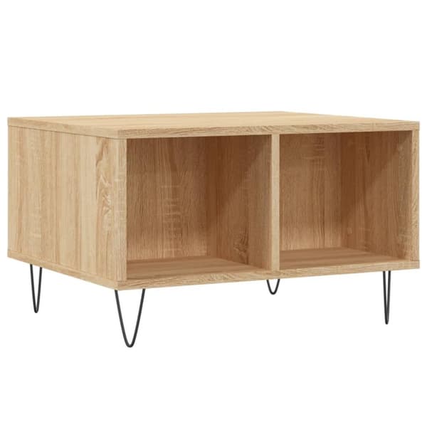 vidaXL sofabord 60x50x36,5 cm konstrueret træ sonoma-eg