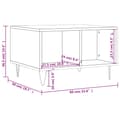 Miniatyrbillede 9 af 9: vidaXL sofabord 60x50x36,5 cm konstrueret træ sonoma-eg