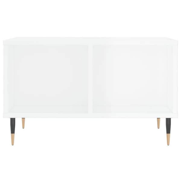vidaXL Salongbord høyglans hvit 60x50x36,5 cm konstruert tre