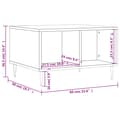 Miniatyrbillede 9 af 9: vidaXL sofabord 60x50x36,5 cm konstrueret træ betongrå