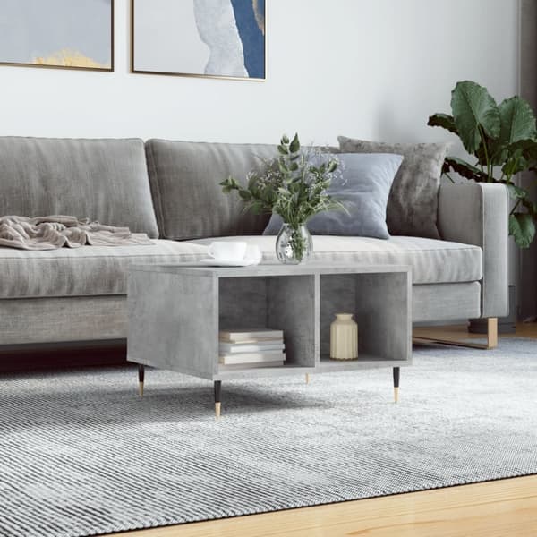 vidaXL sofabord 60x50x36,5 cm konstrueret træ betongrå