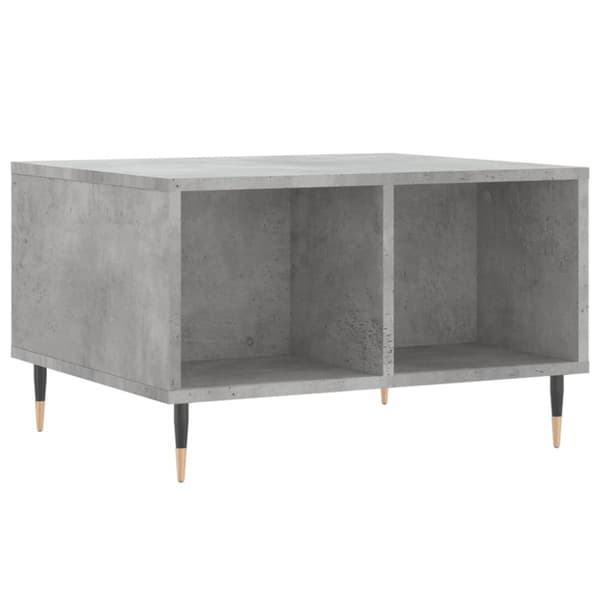 vidaXL Soffbord betonggrå 60x50x36,5 cm konstruerat trä