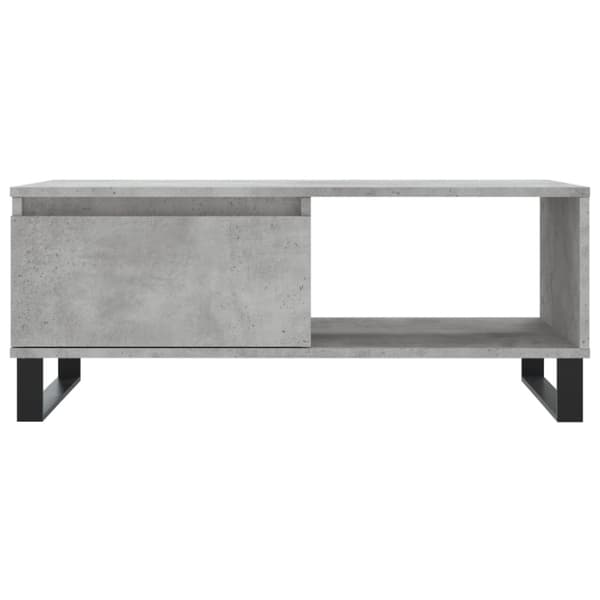 vidaXL Sohvapöytä betoninharmaa 90x50x36,5 cm tekninen puu