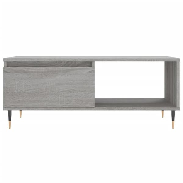 vidaXL Salongbord grå sonoma 90x50x36,5 cm konstruert tre