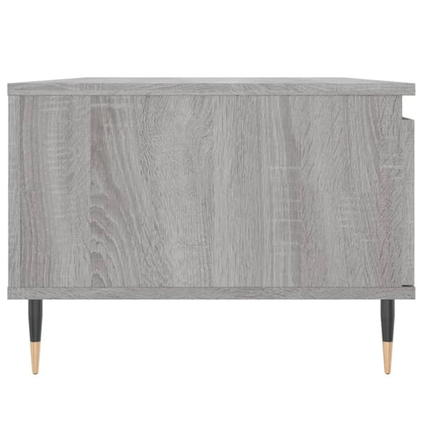 vidaXL Salongbord grå sonoma 90x50x36,5 cm konstruert tre