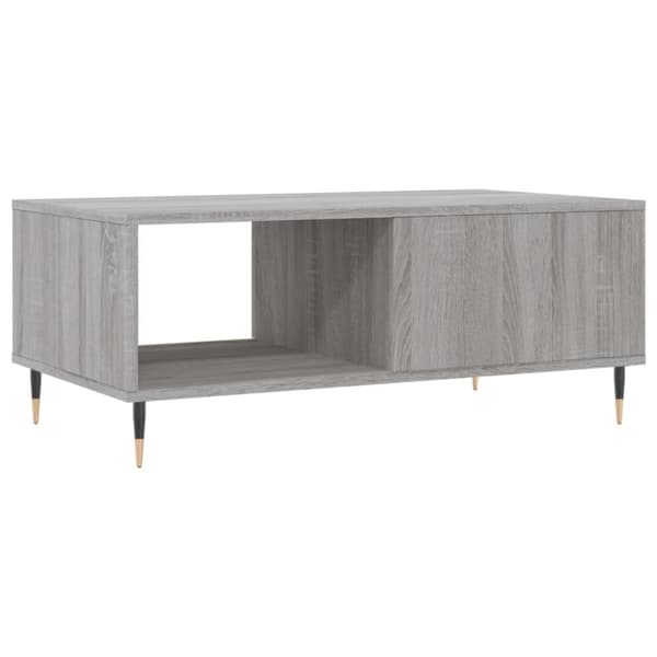 vidaXL Salongbord grå sonoma 90x50x36,5 cm konstruert tre