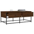 Miniatyrbilde 4 av 11: vidaXL Salongbord brun eik 100x51x40 cm konstruert tre