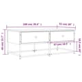 Miniatyrbilde 11 av 11: vidaXL Salongbord brun eik 100x51x40 cm konstruert tre