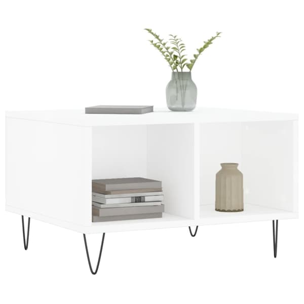 vidaXL sofabord 60x50x36,5 cm konstrueret træ hvid