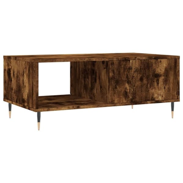 vidaXL Salongbord røkt eik 90x50x36,5 cm konstruert tre