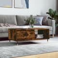 Miniatyrbilde 2 av 11: vidaXL Salongbord røkt eik 90x50x36,5 cm konstruert tre