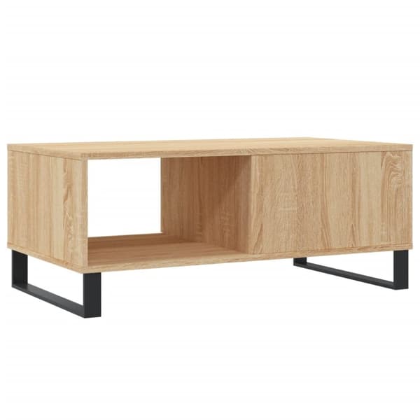 vidaXL Salongbord sonoma eik 90x50x36,5 cm konstruert tre