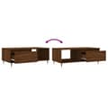 Miniatyrbillede 9 af 11: vidaXL sofabord 90x50x36,5 cm konstrueret træ brun egetræsfarve