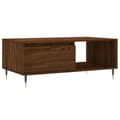 Miniatyrbillede 1 af 11: vidaXL sofabord 90x50x36,5 cm konstrueret træ brun egetræsfarve