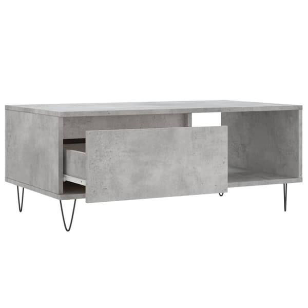 vidaXL sofabord 90x50x36,5 cm konstrueret træ betongrå