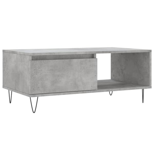 vidaXL sofabord 90x50x36,5 cm konstrueret træ betongrå