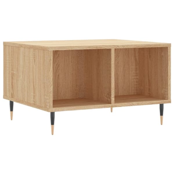 vidaXL Soffbord sonoma-ek 60x50x36,5 cm konstruerat trä