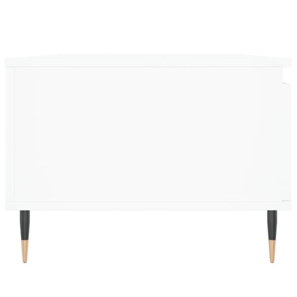 vidaXL Salongbord hvit 90x50x36,5 cm konstruert tre