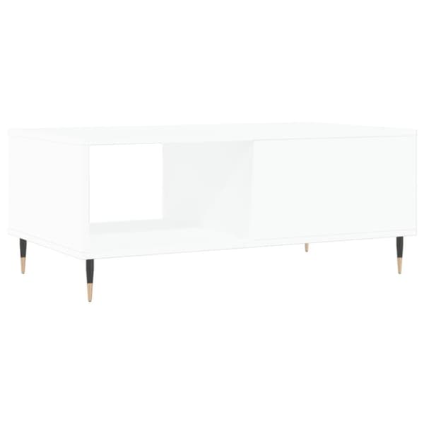 vidaXL Salongbord hvit 90x50x36,5 cm konstruert tre