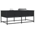Miniatyrbillede 3 af 11: vidaXL sofabord 100x51x40 cm konstrueret træ sort