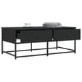 Miniatyrbillede 4 af 11: vidaXL sofabord 100x51x40 cm konstrueret træ sort