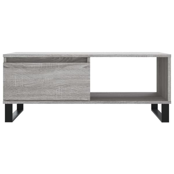 vidaXL sofabord 90x50x36,5 cm konstrueret træ grå sonoma-eg