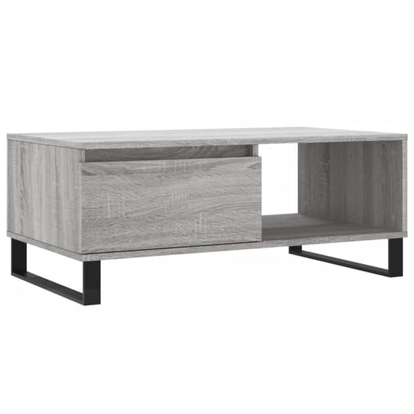 vidaXL sofabord 90x50x36,5 cm konstrueret træ grå sonoma-eg