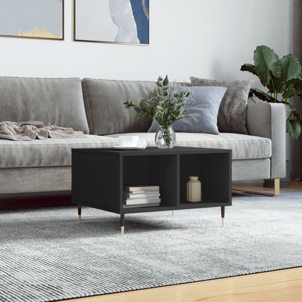 vidaXL sofabord 60x50x36,5 cm konstrueret træ sort