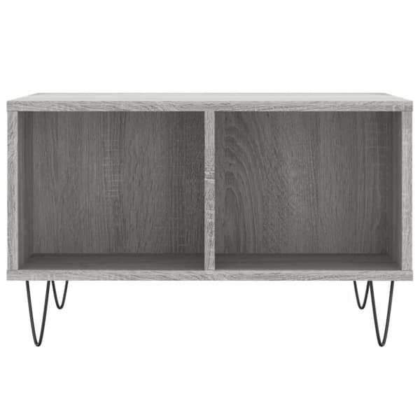 vidaXL sofabord 60x50x36,5 cm konstrueret træ grå sonoma-eg