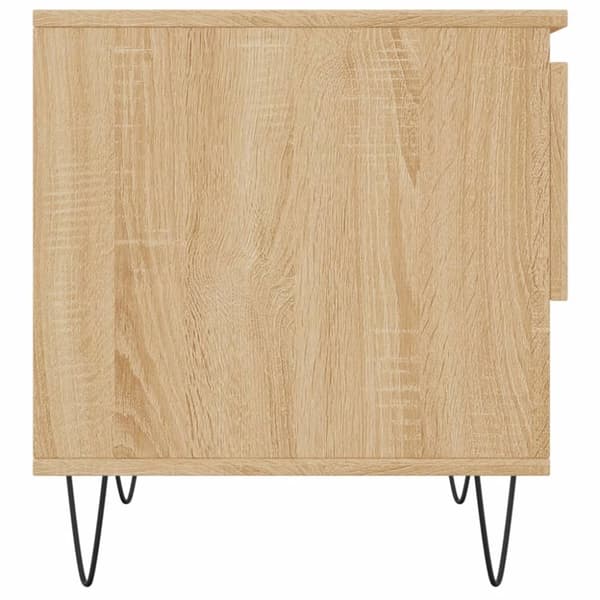 vidaXL sofaborde 2 stk. 50x46x50 cm konstrueret træ sonoma-eg