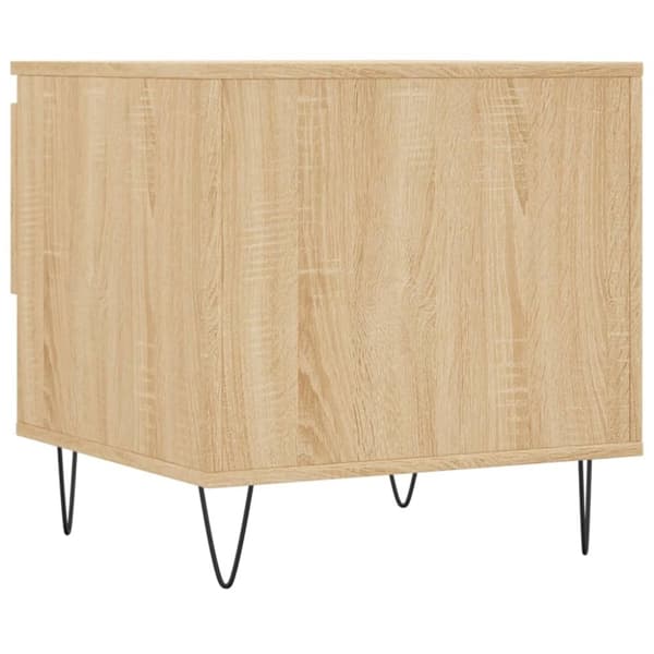 vidaXL sofaborde 2 stk. 50x46x50 cm konstrueret træ sonoma-eg