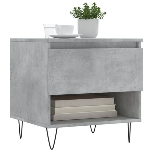 vidaXL sofaborde 2 stk. 50x46x50 cm konstrueret træ betongrå