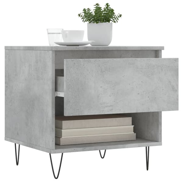 vidaXL sofaborde 2 stk. 50x46x50 cm konstrueret træ betongrå