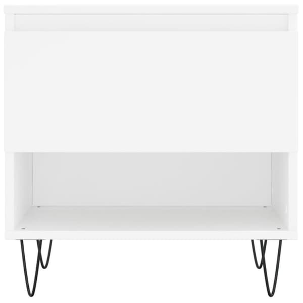 vidaXL Salongbord hvit 50x46x50 cm konstruert tre