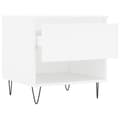 Miniatyrbilde 6 av 11: vidaXL Salongbord hvit 50x46x50 cm konstruert tre